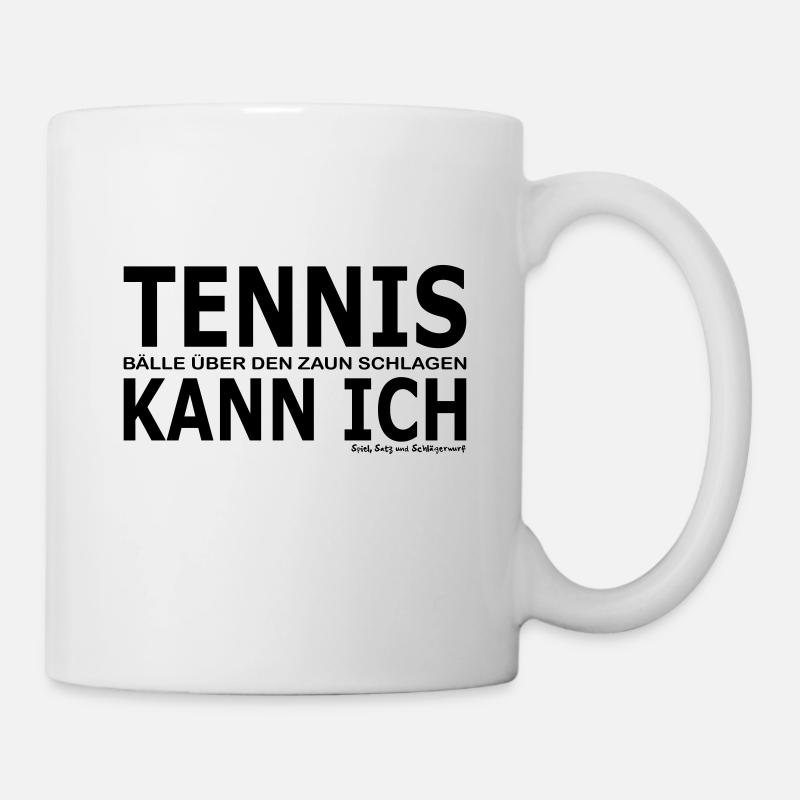 Tennis kann ich - Tasse - Weiß
