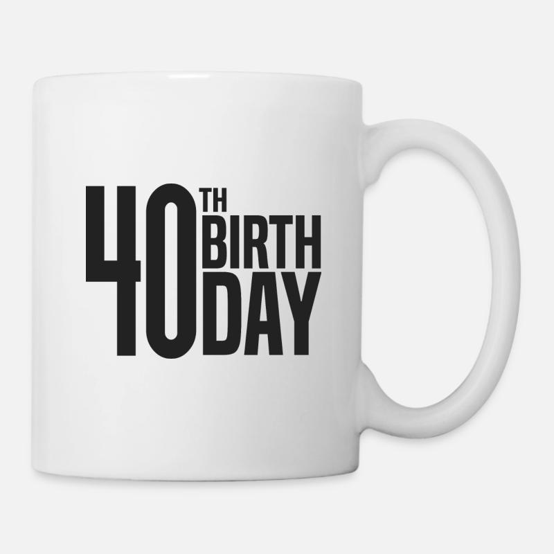 40th Birthday - Mug - white