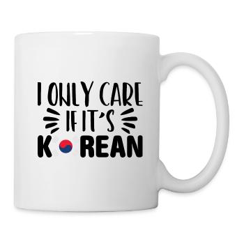 Koreanisch Korea Fan Südkorea Kpop K-Pop Geschenk - Tasse - Weiß - Rechts