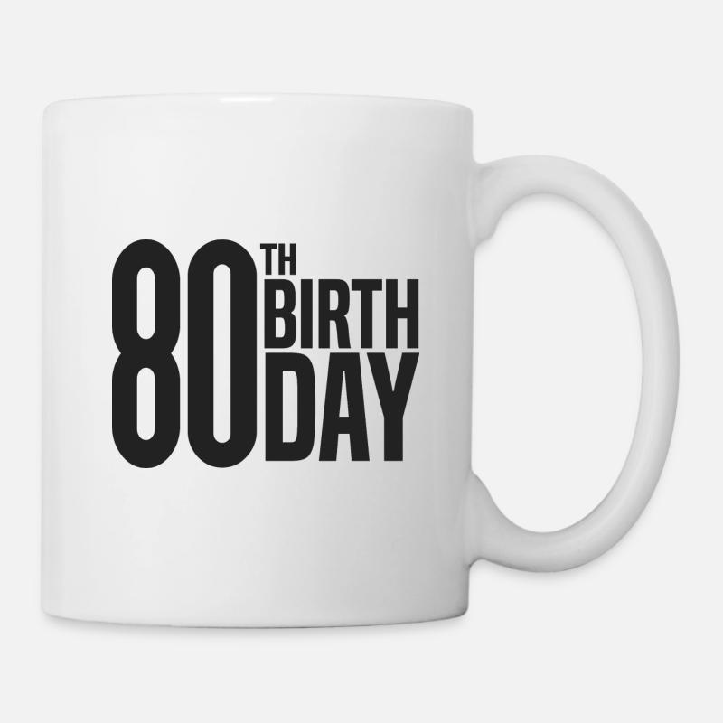 80th Birthday - Mug - white