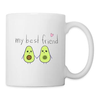 mein bester freund avocados freundschaft - Tasse - Weiß - Rechts