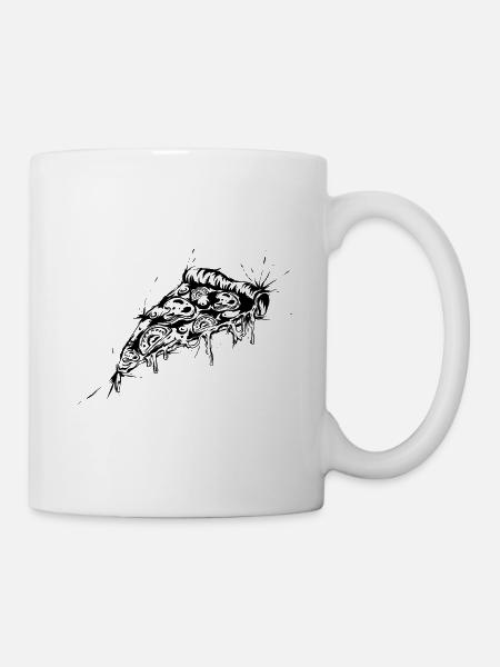 Pizza - Tasse - Weiß