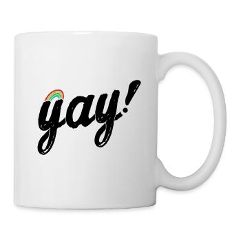 Yay Gay - Mug blanc - blanc - Droite