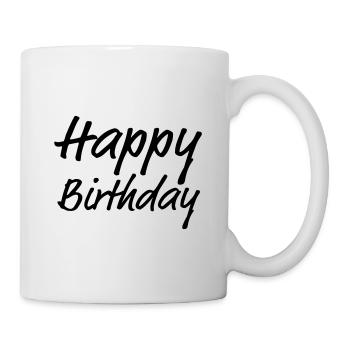 Happy Birthday Greeting Gift Idea - Mug - white - Right