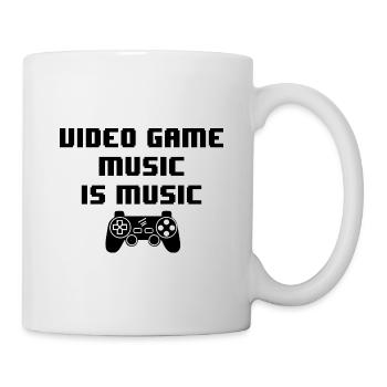 Video Game Is Music Video Game Player Nerd Geek Pc - Tasse - Weiß - Rechts