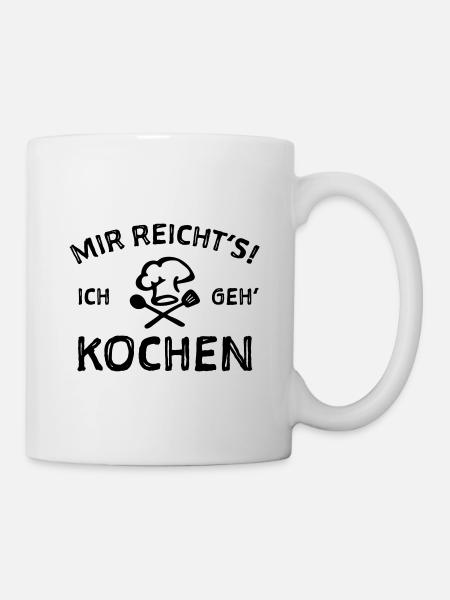 Koch Köchin Humorvolle Sprüche - Tasse - Weiß