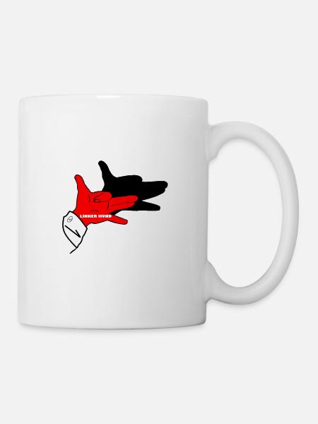 fashion, Wiltsch, art, Hand, Tier, Hund, Cool - Tasse - Weiß