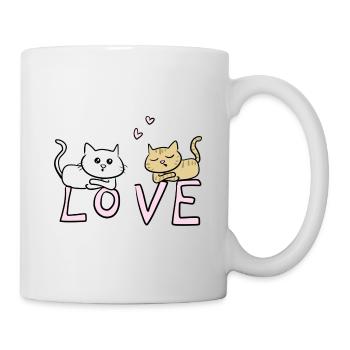 Cats Cat dear lovers - Mug - white - Right