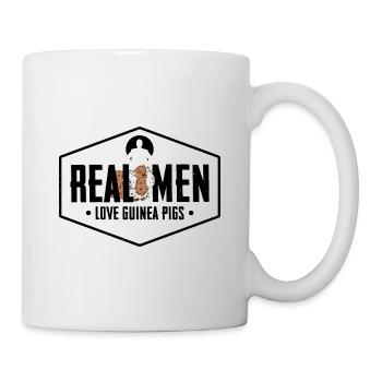 Real Men Love Guinea Pigs Animal Lover Pet Owner G - Tasse - Weiß - Rechts