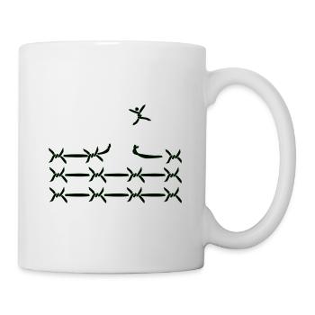 Free Freiheit Hamsterrad Ausbruch Prison Fun Toy - Tasse - Weiß - Rechts