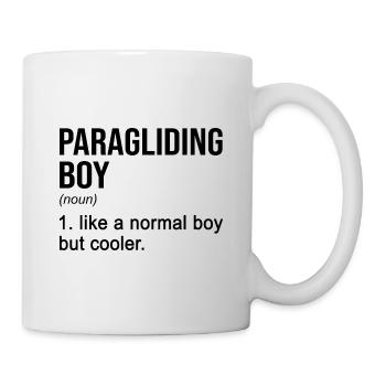 Paragliding Boy Like A Normal Boy But Cooler Parag - Tasse - Weiß - Rechts