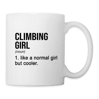 Climbing Girl Like A Normal Girl But Cooler Rock B - Tasse - Weiß - Rechts
