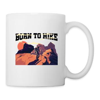 Born To Hike Trekking Mountaineering Hiking Hiker - Tasse - Weiß - Rechts