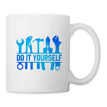 Do It Yourself Car lover Mechanic Vehicle Technici - Mug - white - Right