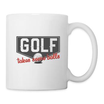 Golf Geschenk Witz Golfspieler Golfer - Tasse - Weiß - Rechts