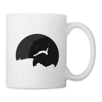 Retro Graphic Cliff Diver Cliff Diving Tombstoning - Mug - white - Right
