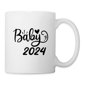 Baby 2024 Pregnancy announce baby birth - Mug - white - Right