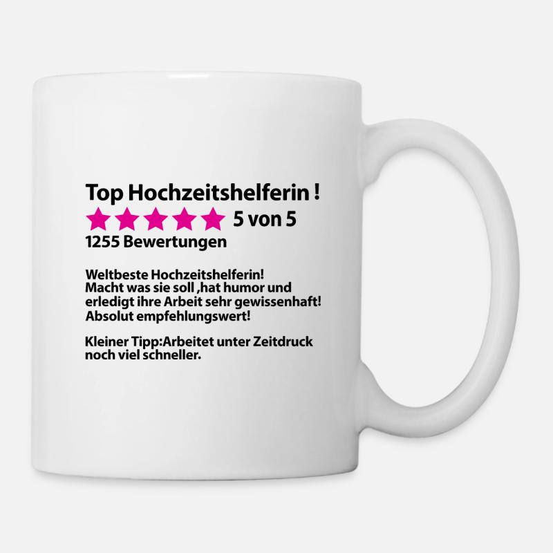 Hochzeitshelferin Dankeschön Danke Hochzeit Helfer - Tasse - Weiß
