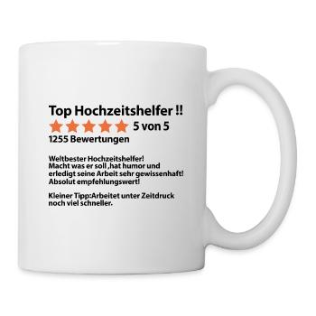 Hochzeitshelfer Dankeschön Danke Hochzeit Helfer - Tasse - Weiß - Rechts