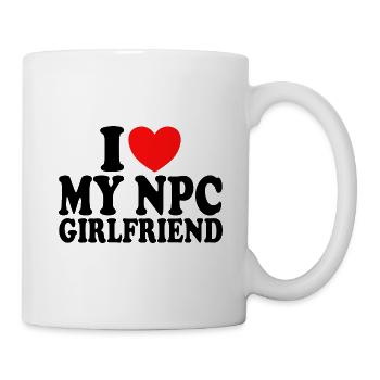 Ich liebe meine Freundin NPC Humor Ich liebe meine Freundin - Tasse - Weiß - Rechts