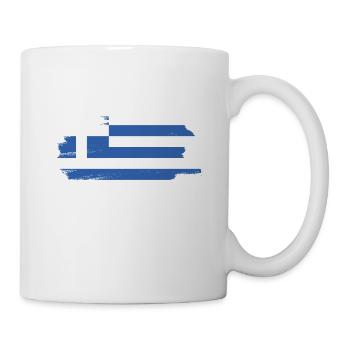 Drapeau de la Grèce Hellas Athènes Drapeau grec - Mug blanc - blanc - Droite
