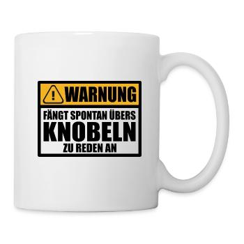 Knobelfreunde Knobeln Lustige Sprüche mit Spruch - Tasse - Weiß - Rechts