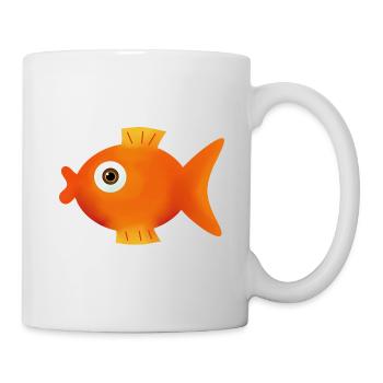 T-shirt avec graphique de poisson pour idée cadeau de pêcheur - Mug blanc - blanc - Droite