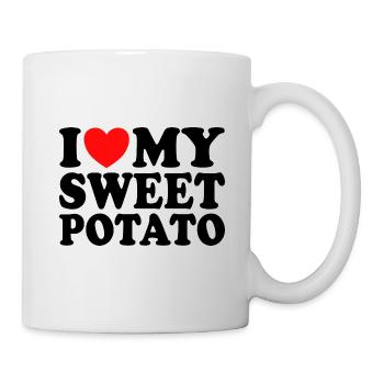 J'aime Ma Patate Douce Couple Thanksgiving - Mug blanc - blanc - Droite