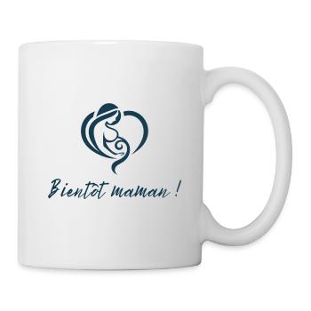 Bientôt maman cadeau annonce grossesse - Mug blanc - blanc - Droite