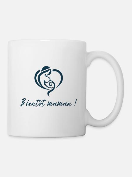 Bientôt maman cadeau annonce grossesse - Mug blanc - blanc