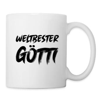 Weltbester Götti best Götti bescht Götti Schweiz - Tasse - Weiß - Rechts