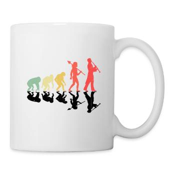 Joueur de hautbois Oboe Evolution Marching Band Instrumen - Mug blanc - blanc - Droite