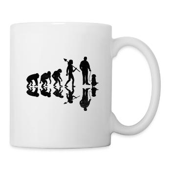 Tiersitter Evolution Haustiersitter Hundesitter Hund W - Tasse - Weiß - Rechts