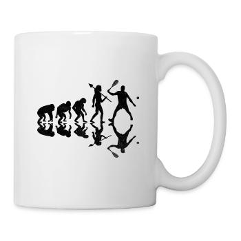 Squash Spieler Squash Evolution Spieler Raquetball S - Tasse - Weiß - Rechts