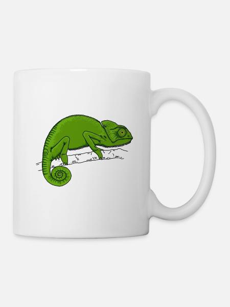 Chameleon green - Mug - white