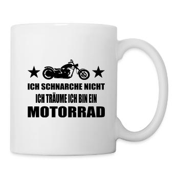 Motorrad - Tasse - Weiß - Rechts