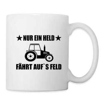 Traktor - Tasse - Weiß - Rechts