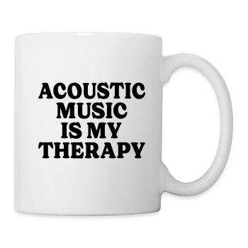 Musikertherapie Akustische Musik - Tasse - Weiß - Rechts