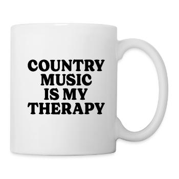 Musikertherapie Country-Musik - Tasse - Weiß - Rechts