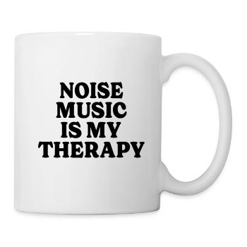 Fächermusik Geräuschtherapie Musik Lärm - Tasse - Weiß - Rechts