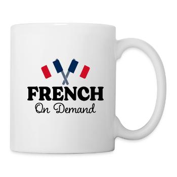 French on request French interpreter - Mug - white - Right