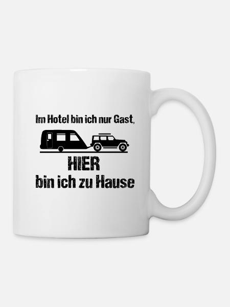 Camping - Tasse - Weiß