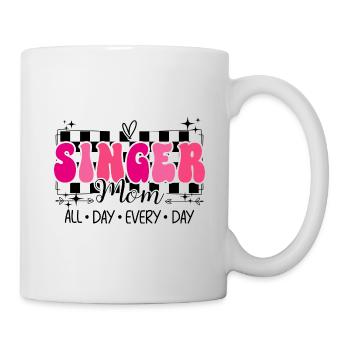 Singender Musiker Mama Sänger - Tasse - Weiß - Rechts