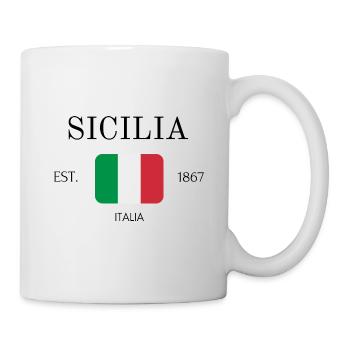 Sicily - Italy - Palermo - Italian - Etna - Mug - white - Right