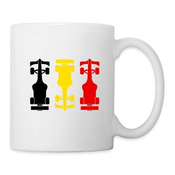 Formule Belgique Formula Racing Belgium Drapeau - Mug blanc - blanc - Droite