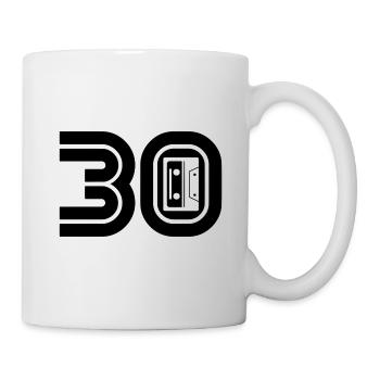 30 Music Fan Retro Cassette Music - Mug - white - Right