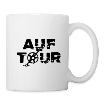 On The Road Cyclist Bicycle Saying - Mug - white - Right