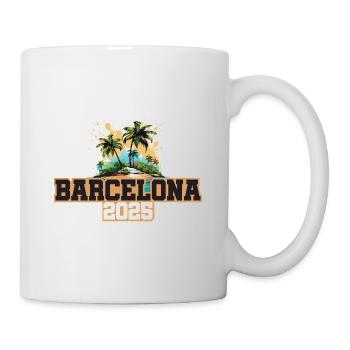 Palmiers de Barcelone 2025 - Mug blanc - blanc - Droite