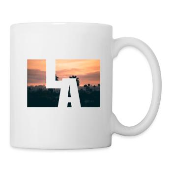 LA Los Angeles Sunset - Tasse - Weiß - Rechts