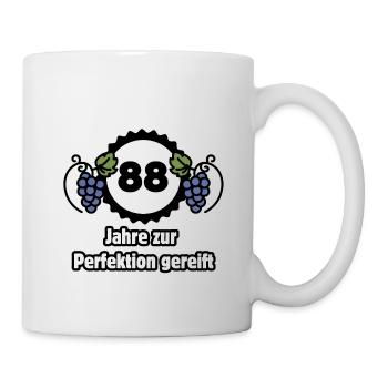 88th Birthday - 88 Years Matured to Perfection - Mug - white - Right